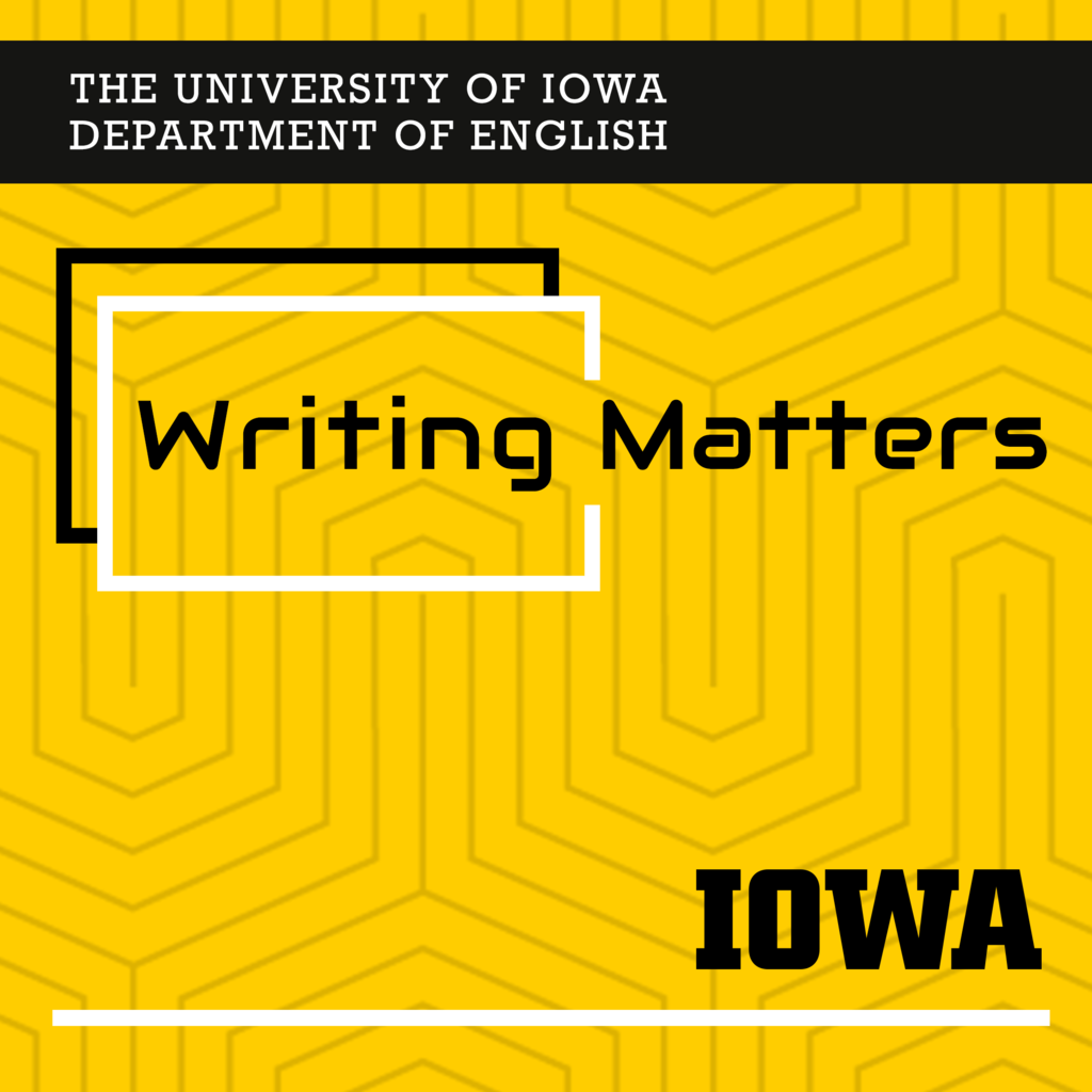 writing matters podcast logo in gold
